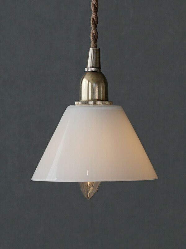 ガラスシェード ミニガラスシェード コニック ホワイト 白 タイプC