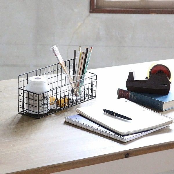 ジョセフアイアン ショートワイヤーバスケット 幅33cm スパイス SPICE