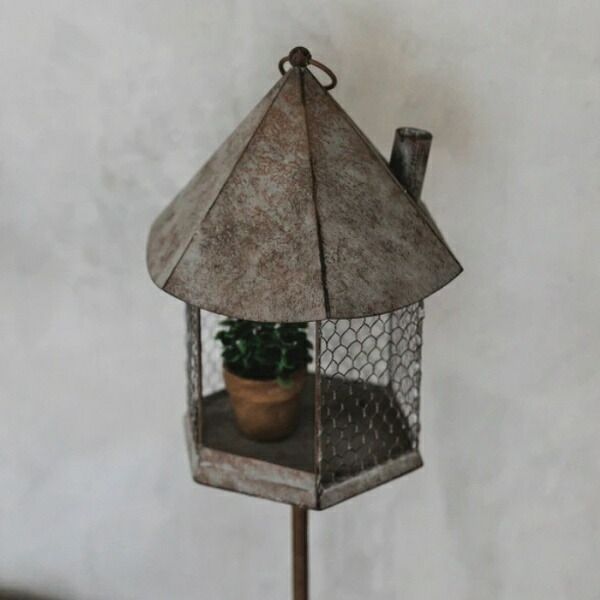 フラワーケージ・スタンド アンティーク風 ガーデン雑貨 ナチュラル