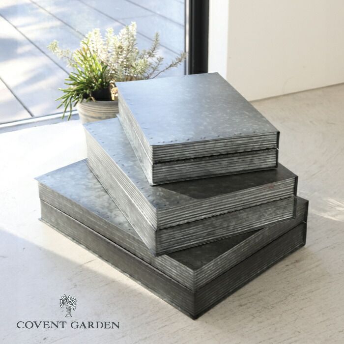 木製ボックス4個セット☆ジャンク、アンティーク、メンズライク