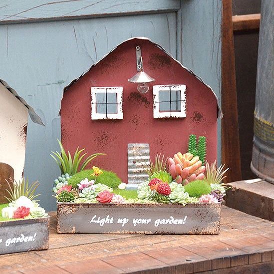 ランプハウスプランター/B アンティーク風 azi-azi アジアジ<br