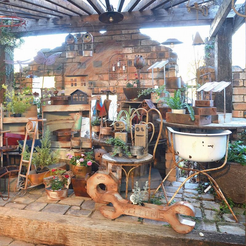 プランター ナットプランター アンティーク風 azi-azi アジアジ 植木鉢