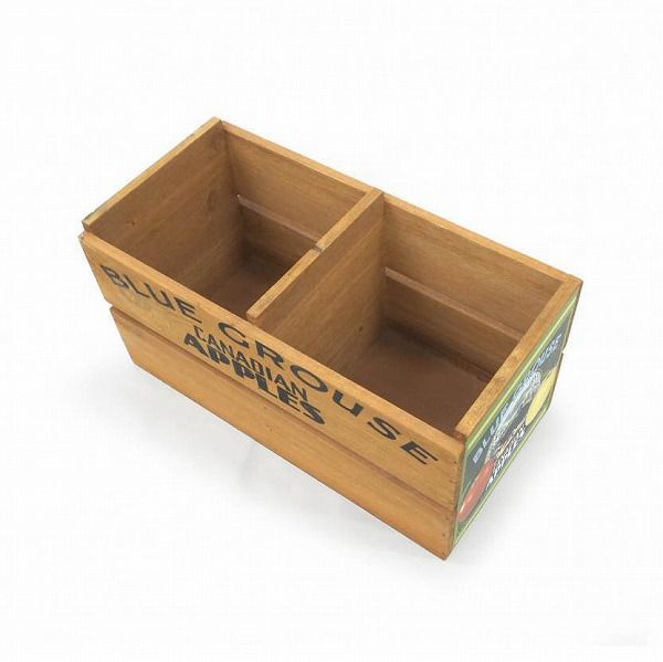 木箱 レトロ2升ボックス アンティーク風 azi-azi アジアジ CA-1029