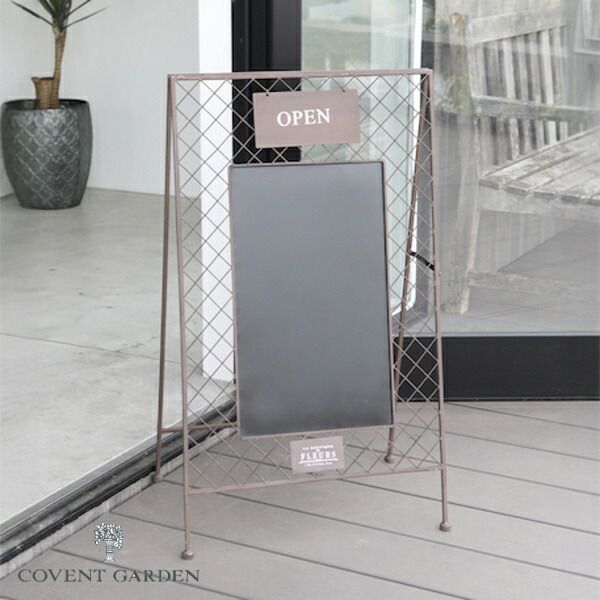 ブロア メッシュサインボード 折りたたみ式 マグネット 磁石 アンティーク風 コベントガーデン COVENT GARDEN ブラックボード 黒板 コクバン 掲示用品 US 46 ポイント10倍 万年筆 その他 