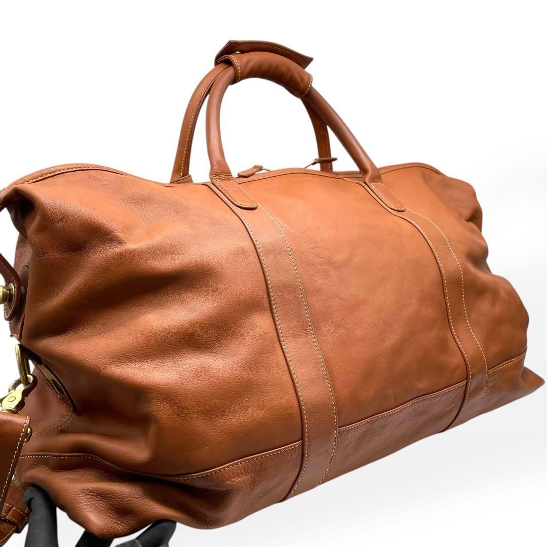 良品 COACH オールドコーチ 2wayボストンバッグ ブラック ブラウン