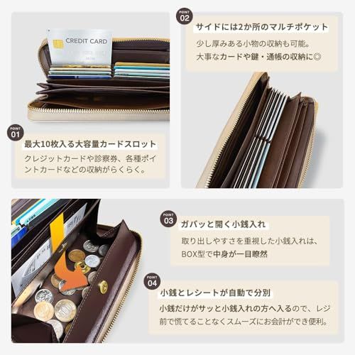  Liisha -Prayer 長財布 金運御守り付 小銭とレシート自動仕分け メンズ レディース 本革 大容量 スキミング防止 使いやすい ラウンドファスナー アイスブルー 657 f 0487 その他 キッチン 食器