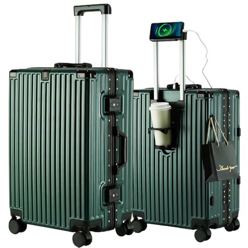 SnooII 在庫処分 市場最軽量 スーツケース キャリーケース 多機能すぎる 機内持ち込み ダイヤロック式 保護カバー付き カップホルダー付き usbポート付き 大型 アルミフレーム TSAロック 荷物フック 軽量 入学式 0 aaf 8 e 3 c