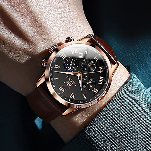 ローマ字黒文字盤ウォッチ クロノグラフ