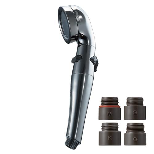 迅速に発送 アラミック シャワーヘッド 防汚コーティング 特殊塗装 節水 高水圧 水量調整可 止水ボタン 日本製 ASP-HC