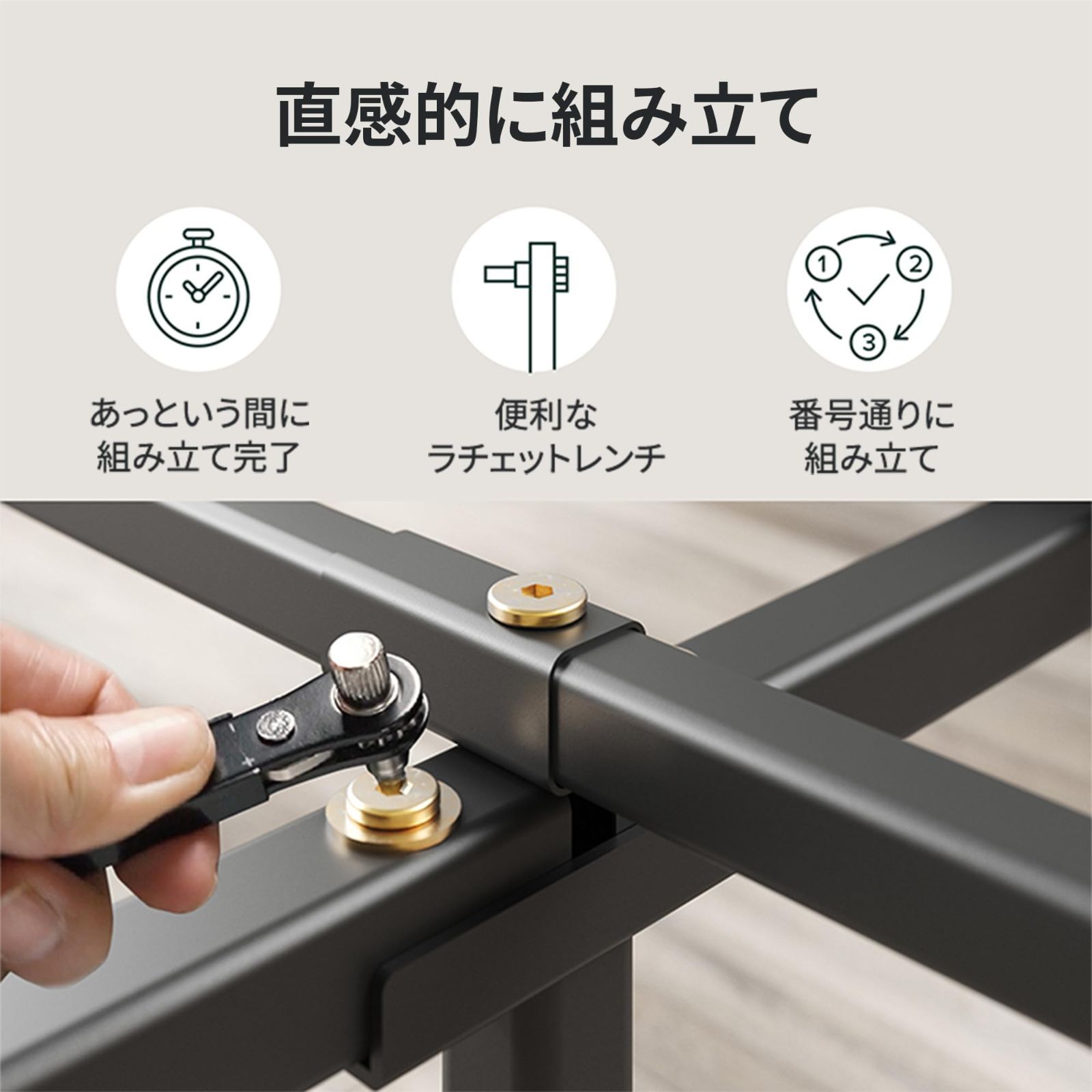 ウッドベッドフレーム ダブル