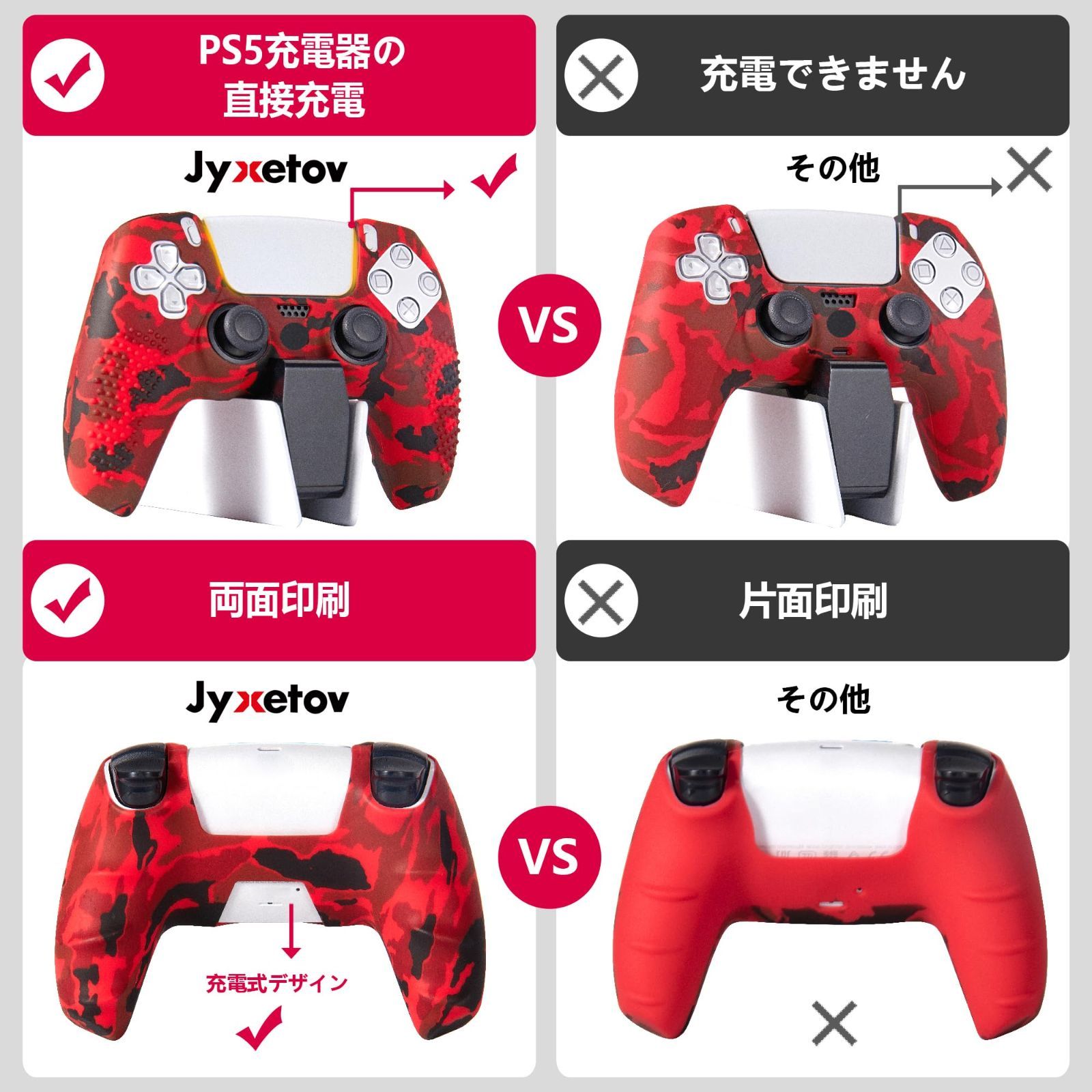 【人気商品】1個/2個（28オプション）、無料の8ボタンキャップ、シリコーン保護、オリジナルの充電器で充電できます、滑り止めデザイン、両面印刷パターンに適しています カバー コント