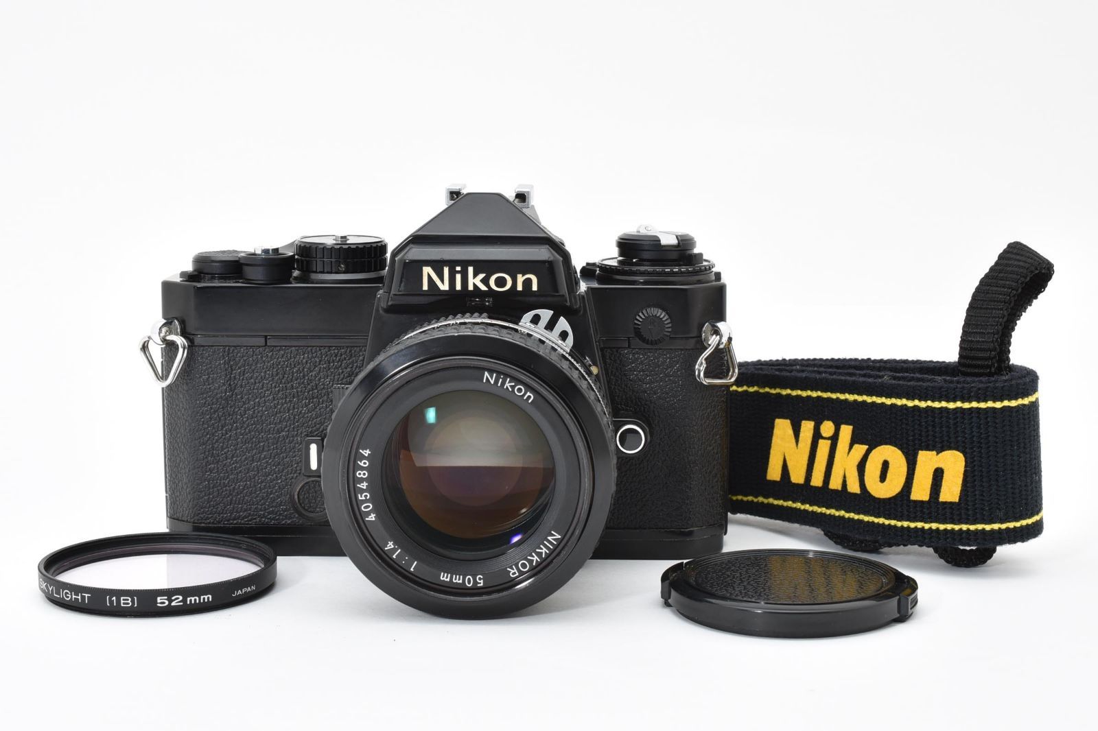 6015 【良品】 Nikon Fe Black Slr Film Camera Ai Nikkor 50mm F1.4