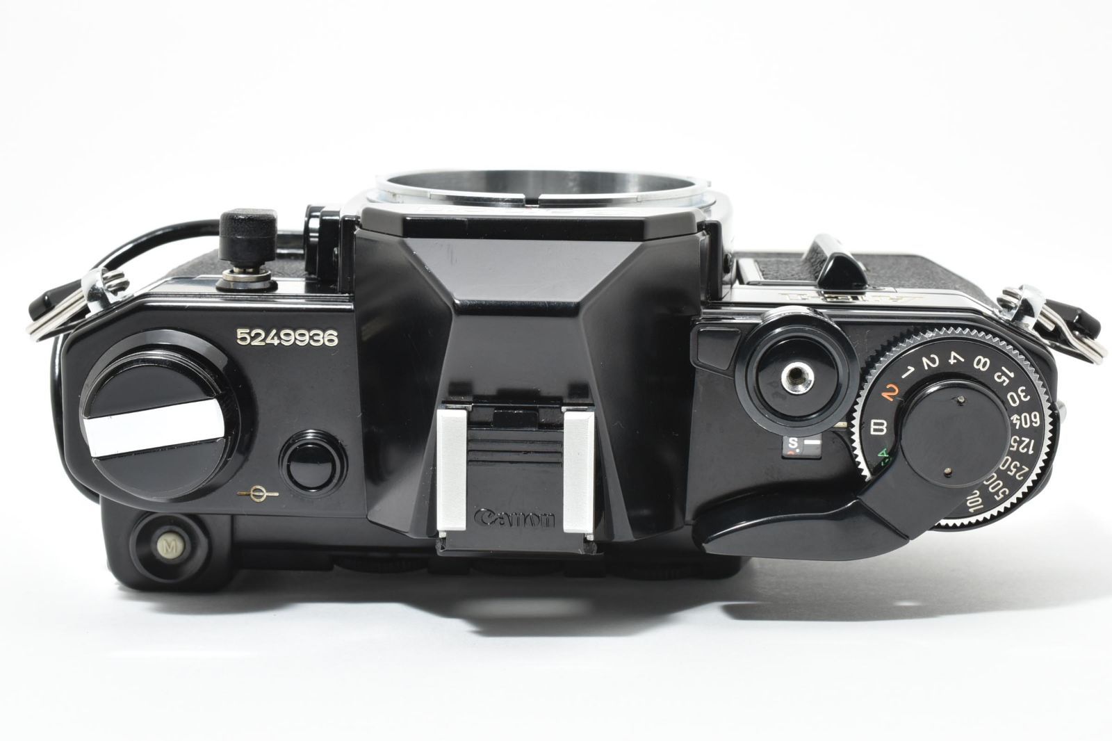 5797 【良品】 Canon Ae-1 Black Slr Film Camera モルト交換済 動作