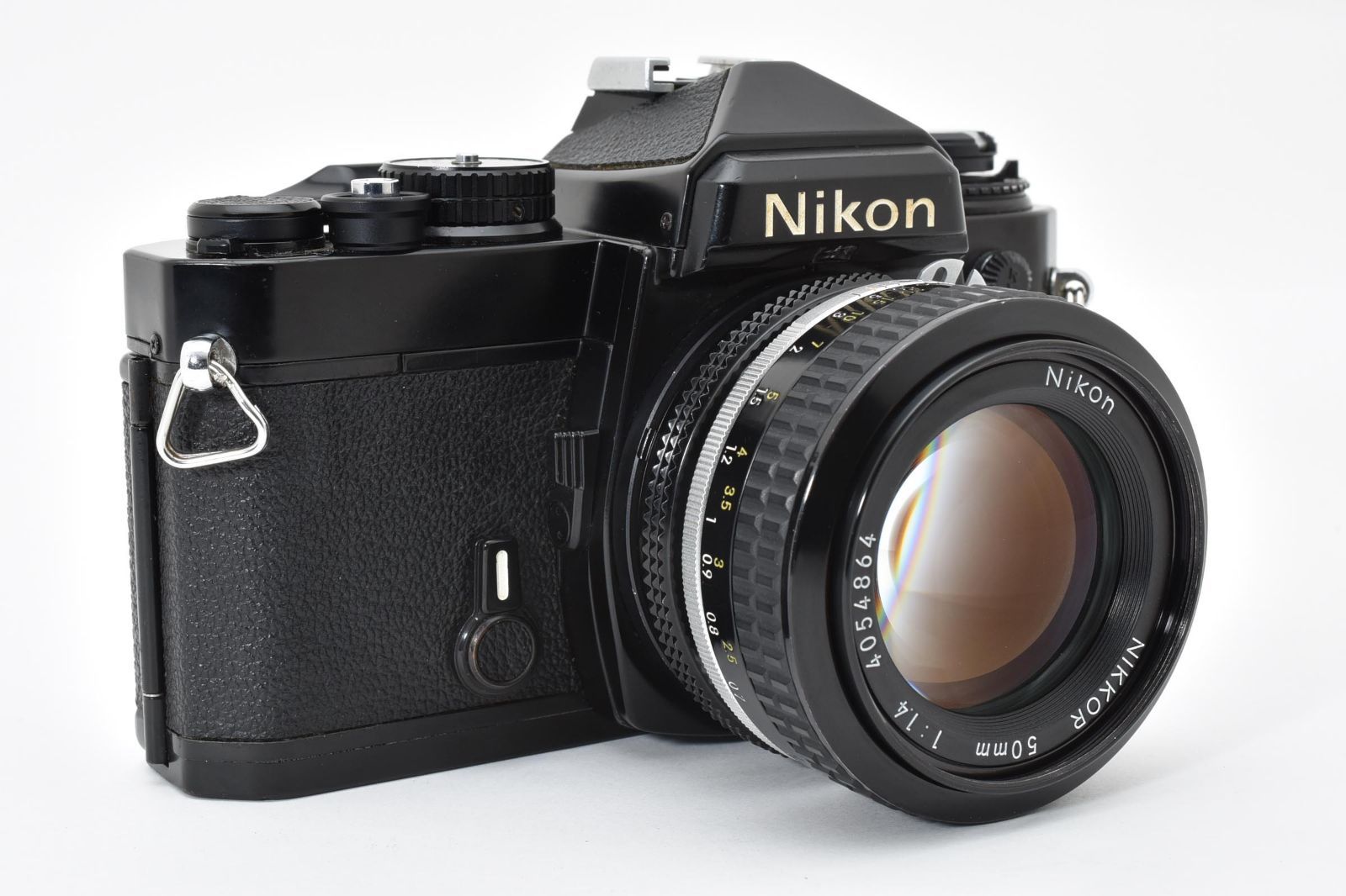 6015 【良品】 Nikon Fe Black Slr Film Camera Ai Nikkor 50mm F1.4