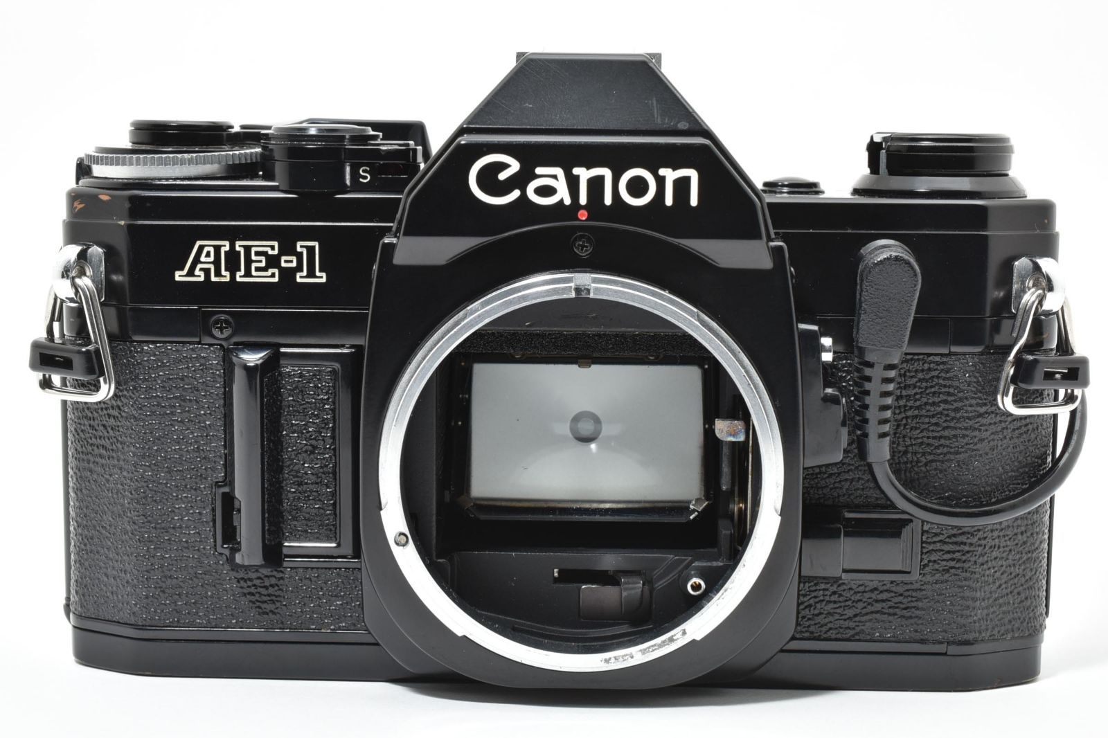 5797 【良品】 Canon Ae-1 Black Slr Film Camera モルト交換済 動作