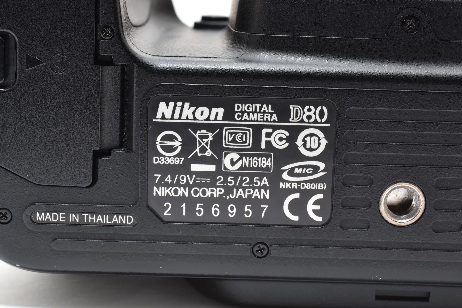 5619 【ジャンク】 Nikon D80 Digital Camera ニコン デジタル一眼レフ