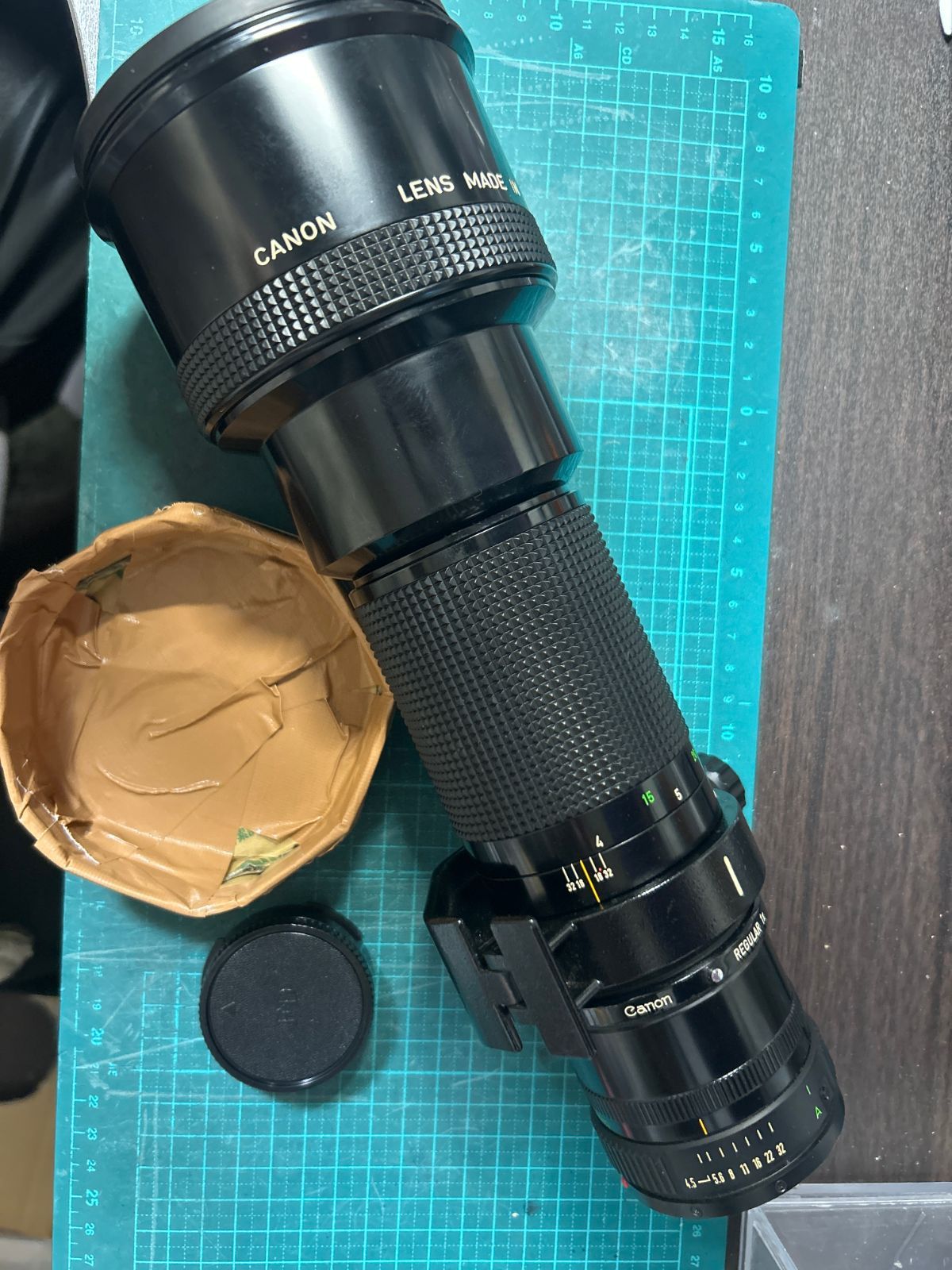 5908 【良品】 Canon New Fd 400mm F4.5 Prime Lens 動作確認済