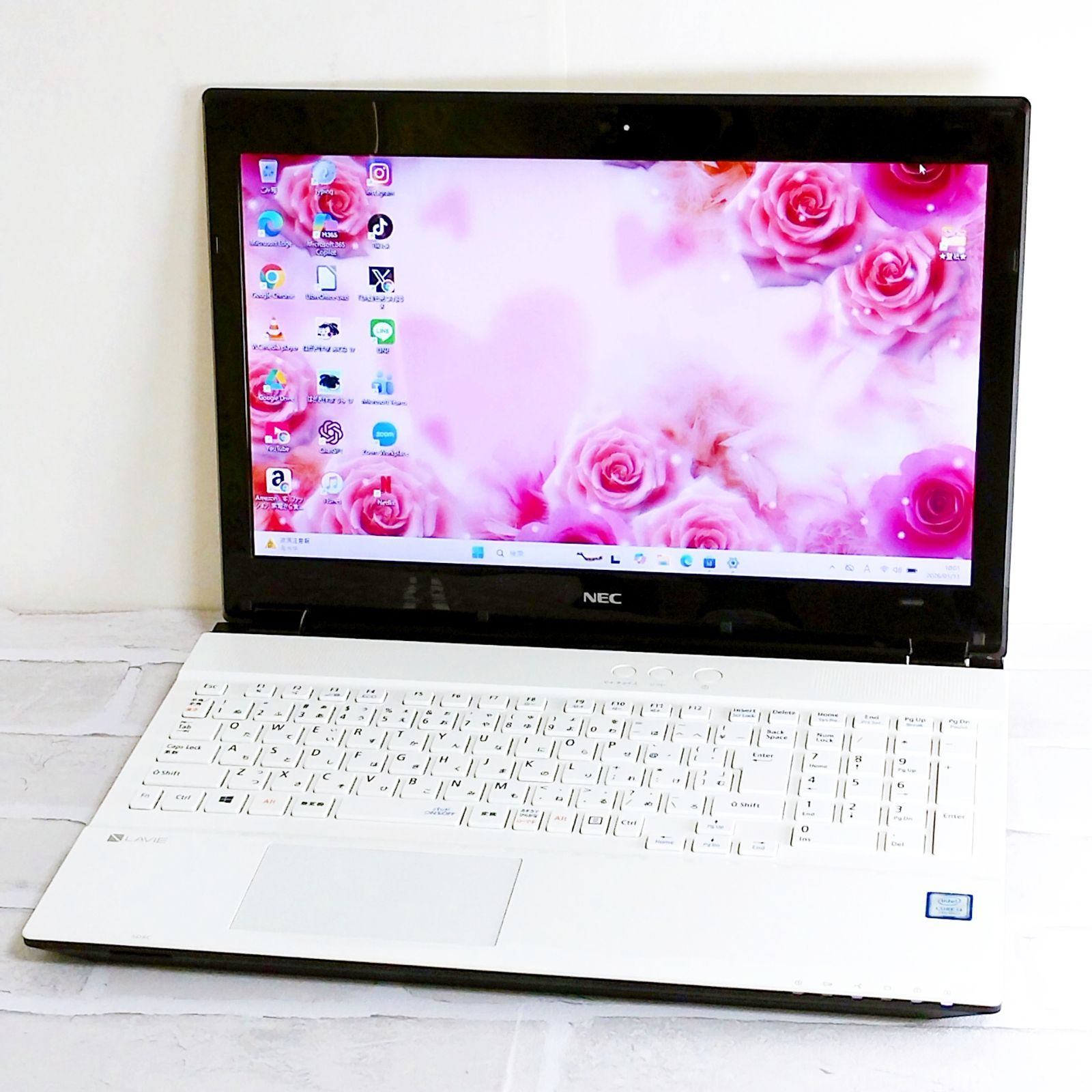 たっぷり1TB DVD視聴 最新Windows11 ノートパソコン NEC Lavie カメラ