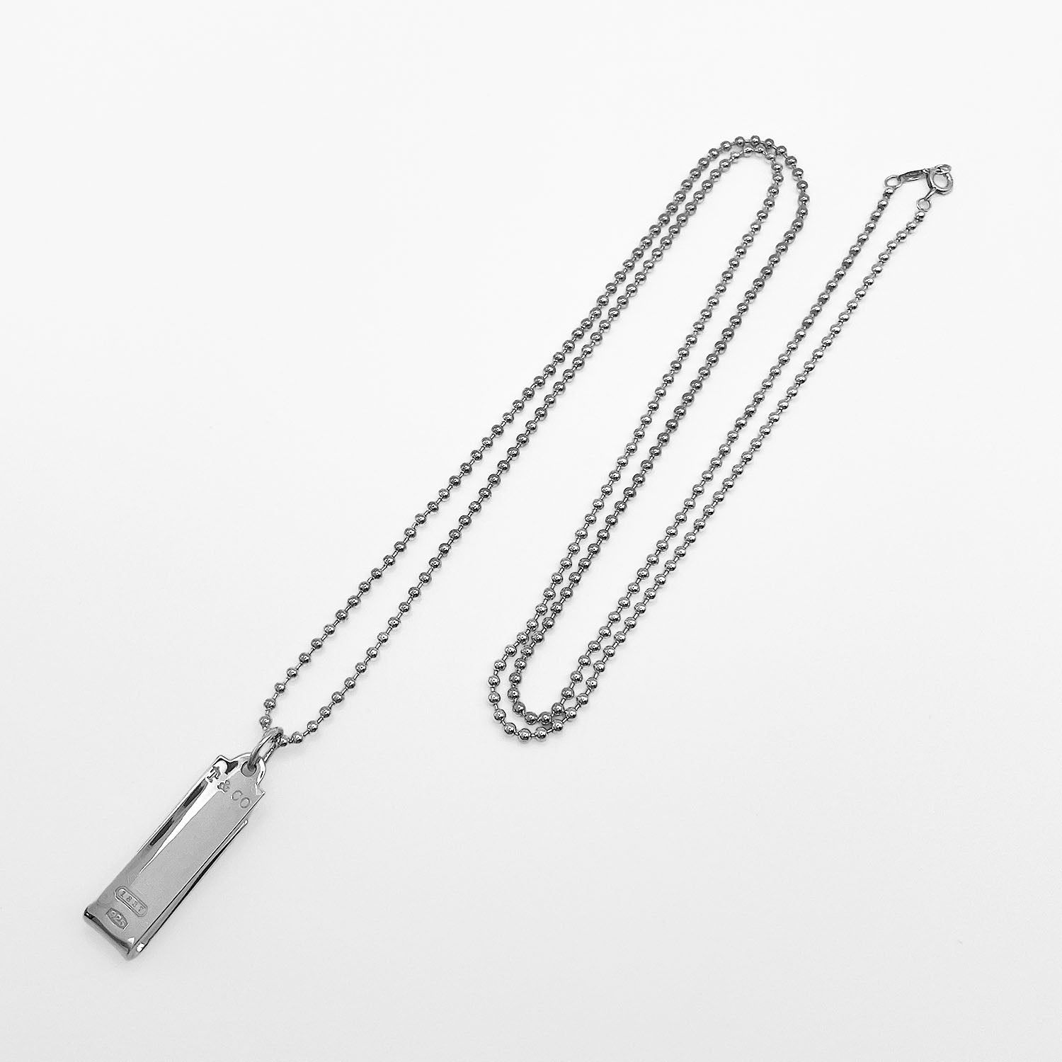 Tiffany&Co. ティファニー 1837 マネークリップ ネックレス ペンダント
