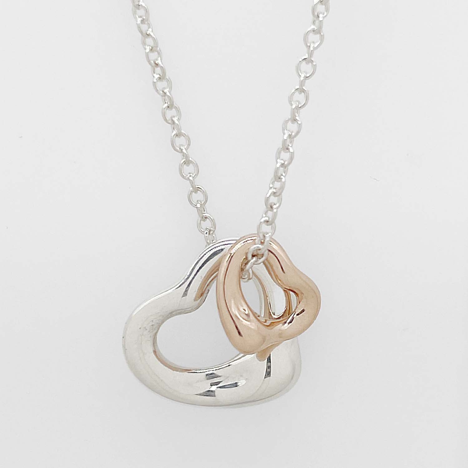 Tiffany&Co. ティファニー ダブル オープンハート ネックレス