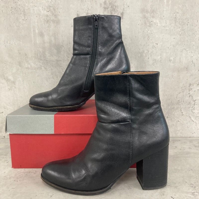 ADAM ET ROPE アダムエロペ ショートブーツ チャンキーヒール サイド