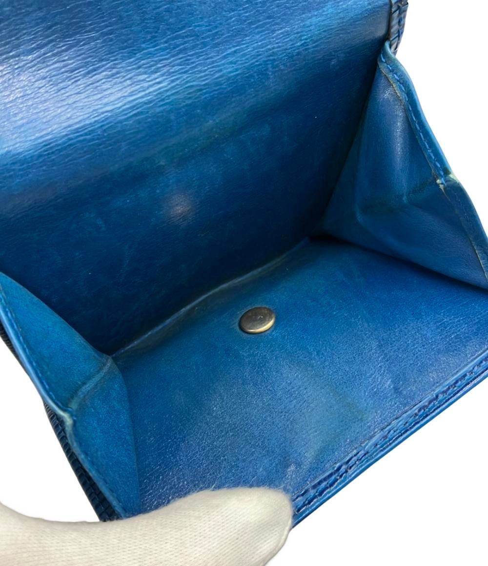 【中古美品】ルイヴィトン ポルトフォイユ・エミリー M60854 青 A800 中古美品】ルイヴィトン ポルトフォイユ・エミリー M60854 青 A800