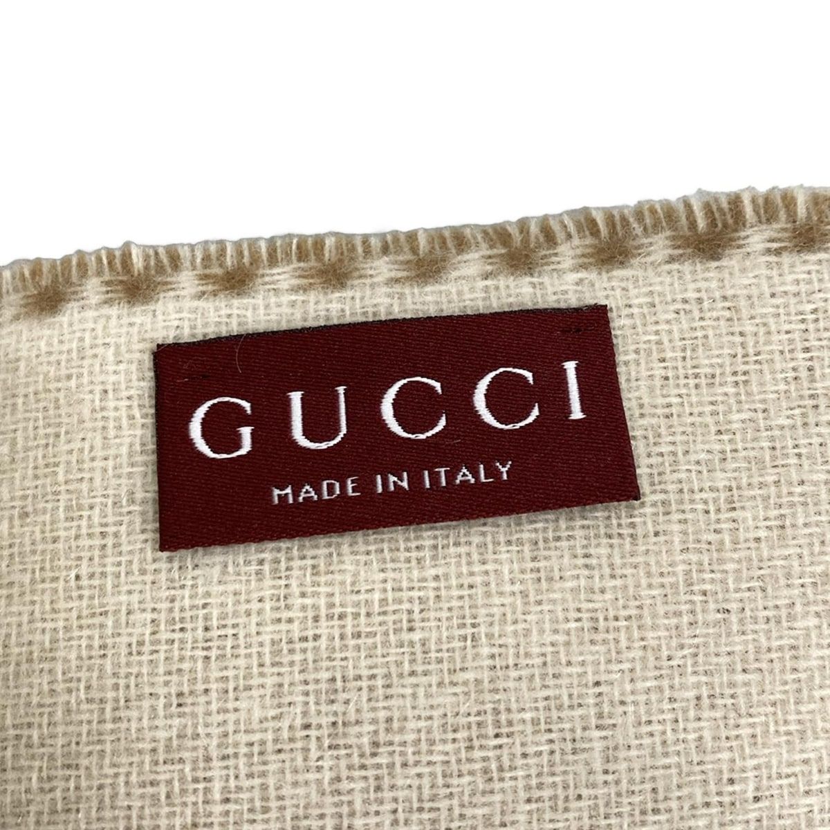 GUCCI マフラー ベージュ ブラウン ウール カシミヤ GG カシミア スカーフ ・ブラウン＆ベージュ | GUCCI公式