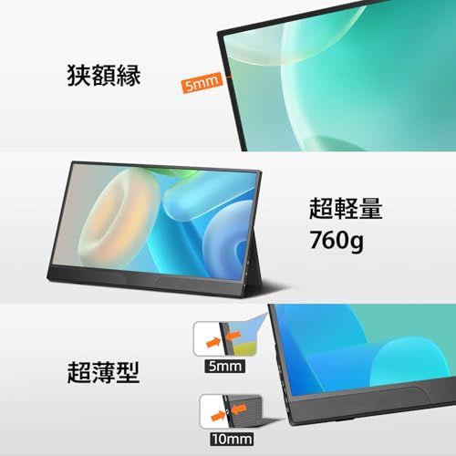 CASKING モバイルモニター 15 6インチ 解像度 1920 1080 IPS液晶パネル 非光沢 薄型 軽量 マグネット保護カバー付き USB Type C mini HDMI PC macOSなど対応 在宅勤務 リモートワ 27 aa 3 d 17
