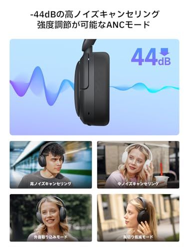 Edifier W 800 BT Pro ワイヤレス ヘッドホン アクティブノイズキャンセリング Bluetooth 5.4|-44 dBまでノイズ低減|有線ハイレゾ マルチポイント対応 有線|無線両用 253 g軽量快適 折り畳み c 878 a 55