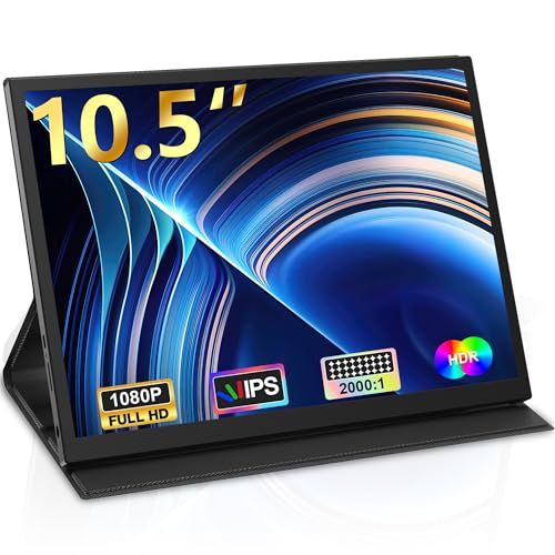 モバイルモニター 10.5インチ 小型モニター 光沢IPS 178°視野 ポータブルモニタ sRGB広色域 3 2サブモニタ 小型ディスプレイ USB Type-C|mini HDMI接続可 PS 4|5|XBOX|Swit bf 1 b 9 de 5