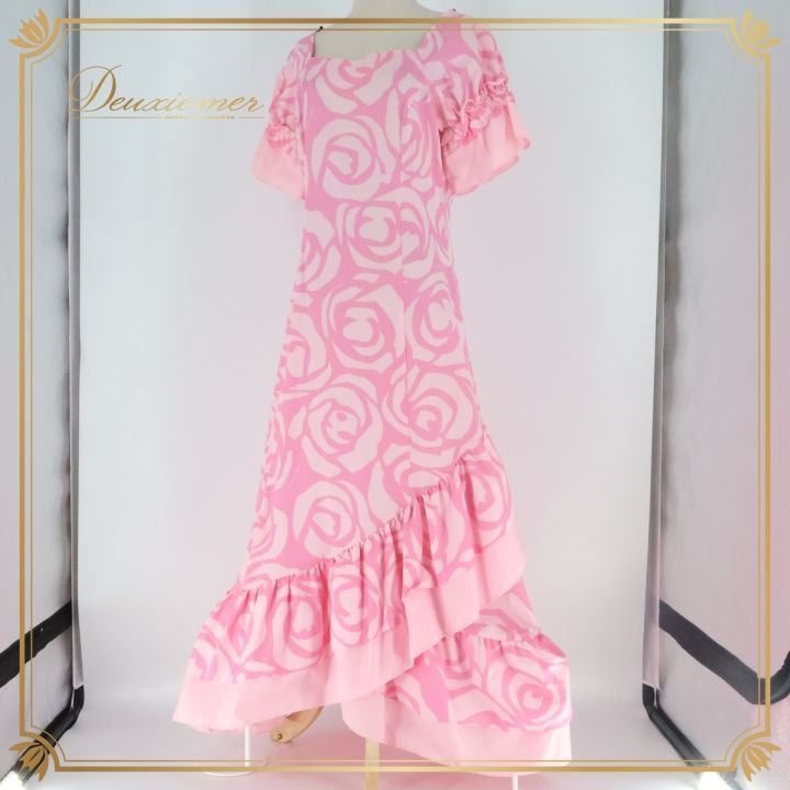 フラダンス 衣装 ワンピース ドレス マーメイドライン エムエムジェイ