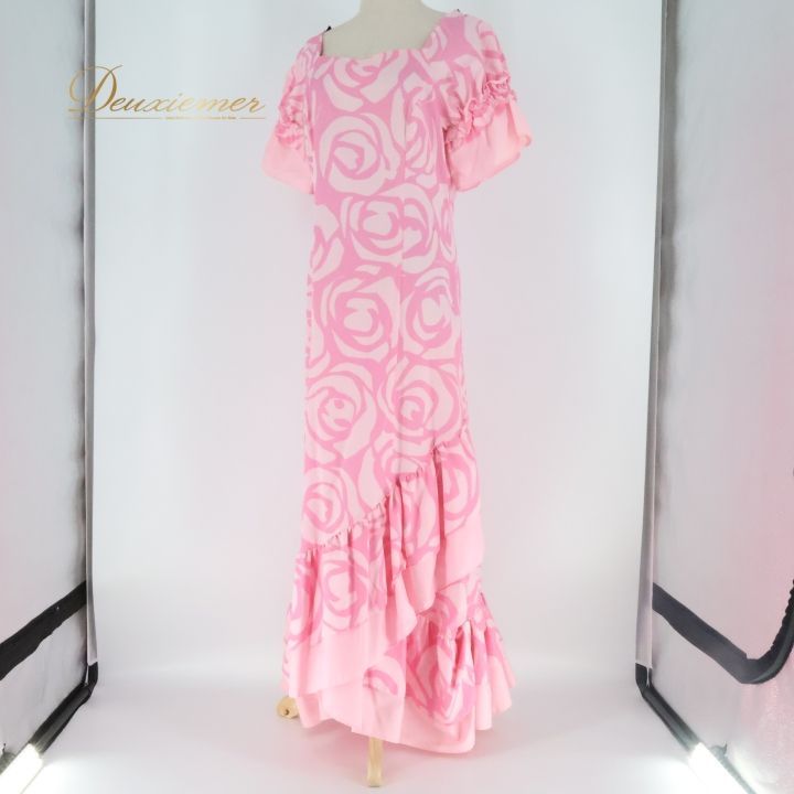 フラダンス 衣装 ワンピース ドレス マーメイドライン エムエムジェイ