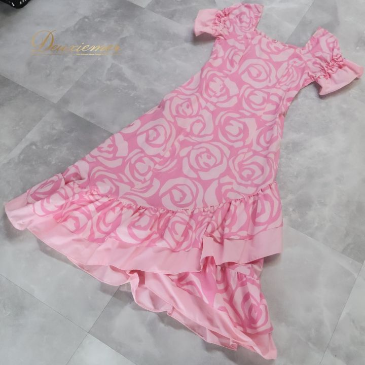 フラダンス 衣装 ワンピース ドレス マーメイドライン エムエムジェイ