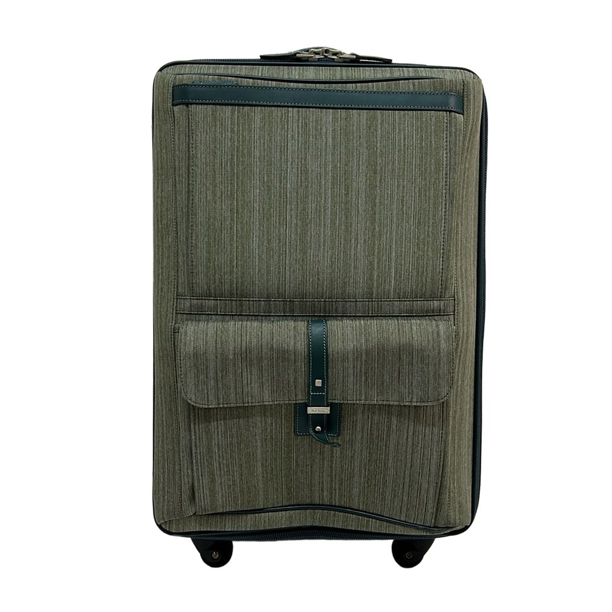 PaulSmith(ポールスミス) キャリーバッグ - カーキ×ブルーグリーン