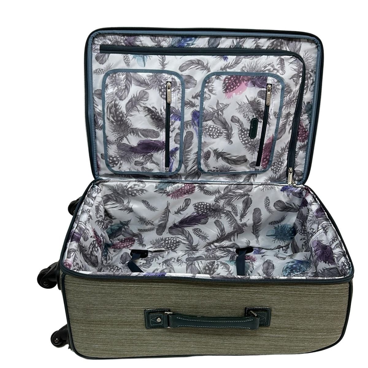 PaulSmith(ポールスミス) キャリーバッグ - カーキ×ブルーグリーン