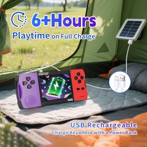  6-12歳向け ポータブルゲーム機 216種の16ビット知育ゲーム内蔵 3.5インチ画面 WiFi不要 即遊び 充電式リチウム電池 4-6時間連続プレイ パズル|数学|冒険|スポーツ|レース|早教手脳協調力向上 子供向けプレゼントに最適 その他 キッチン 食器