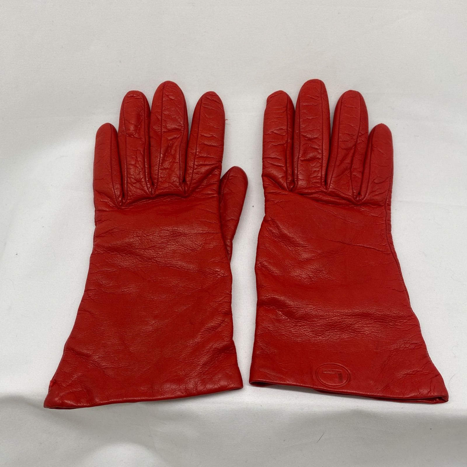 ランセル LANCEL 革手袋 レッド 赤 手袋 レディース 防寒 - メルカリ