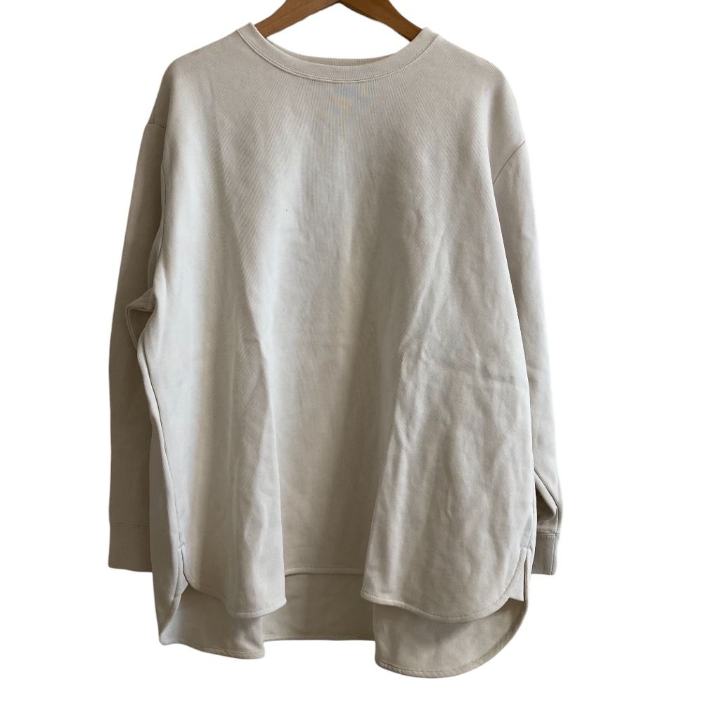 新品未使用　yori チャンキーヘムラウンドTee イエロー 美品 yori ヨリ チャンキーヘムラウンドTee 長袖 クルーネック Tシャツ