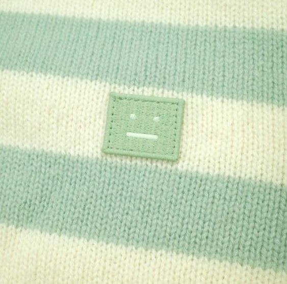 Acne Studios アクネストゥディオズ Striped Face Patch Sweater
