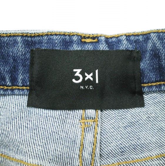 3×1 スリーバイワン 23SS イタリア製 EMPIRE CROP FLARE denim