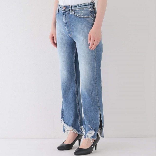 3×1 スリーバイワン 23SS イタリア製 EMPIRE CROP FLARE denim 