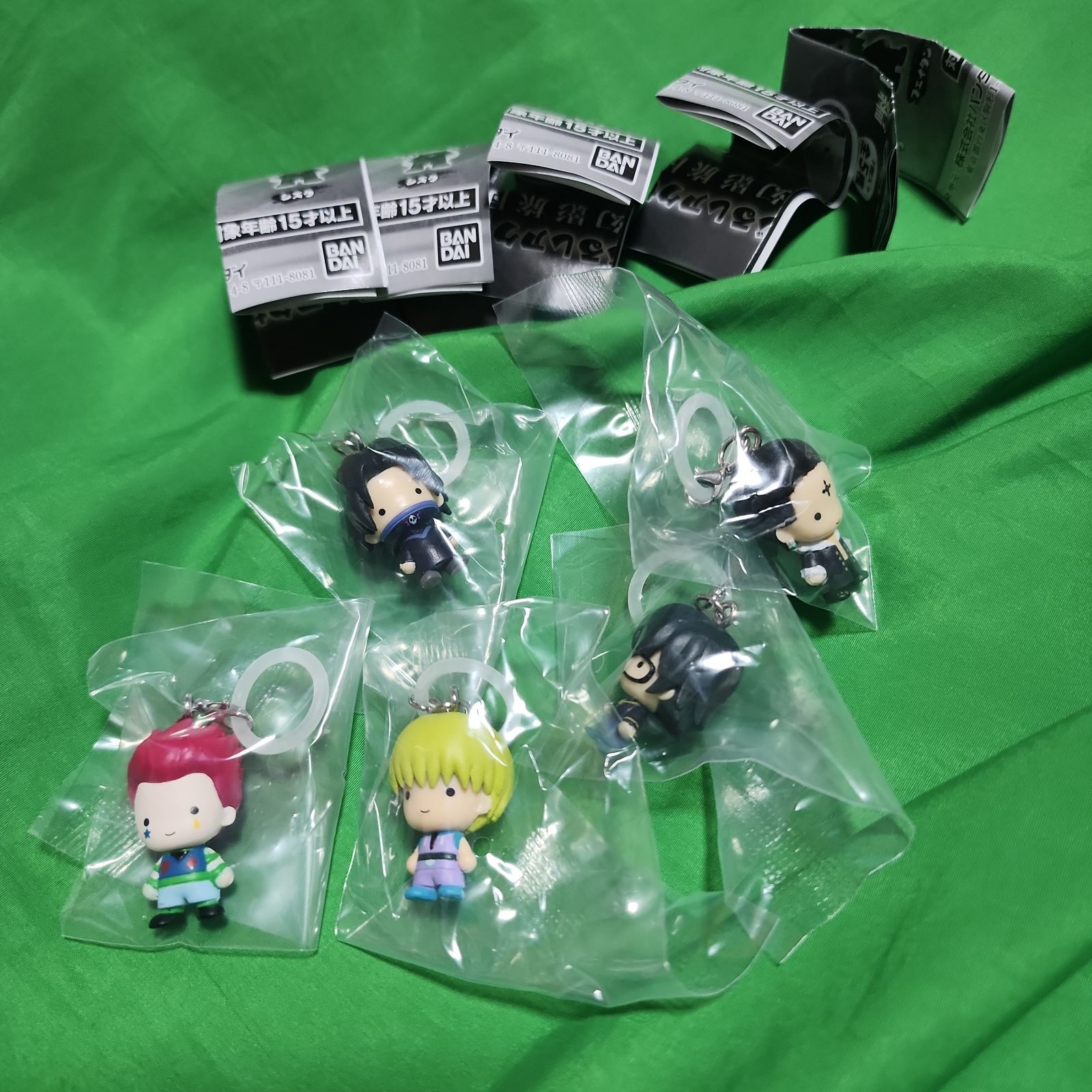 ⑤ 全5種 コンプ HUNTER×HUNTER めじるしアクセサリー ガチャ 幻影旅団