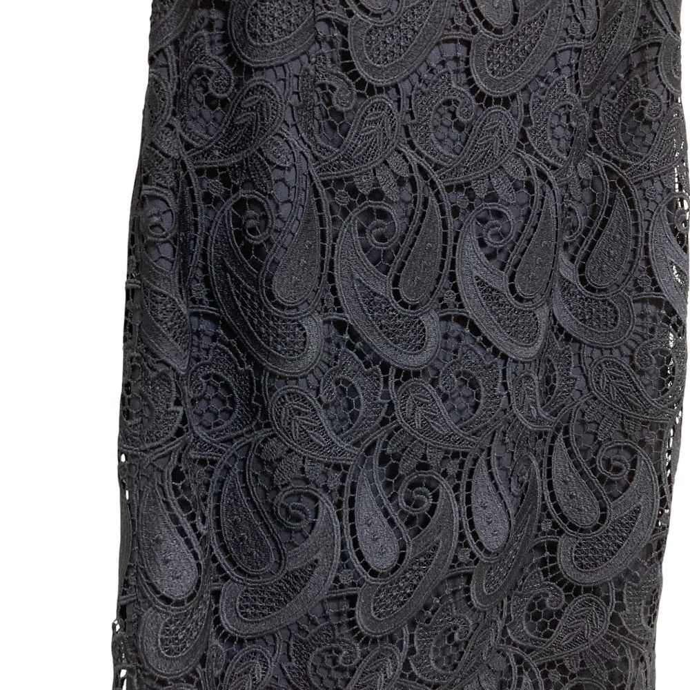 美品 ANAYI アナイ レース タイトスカート サイズ36 ネイビー  