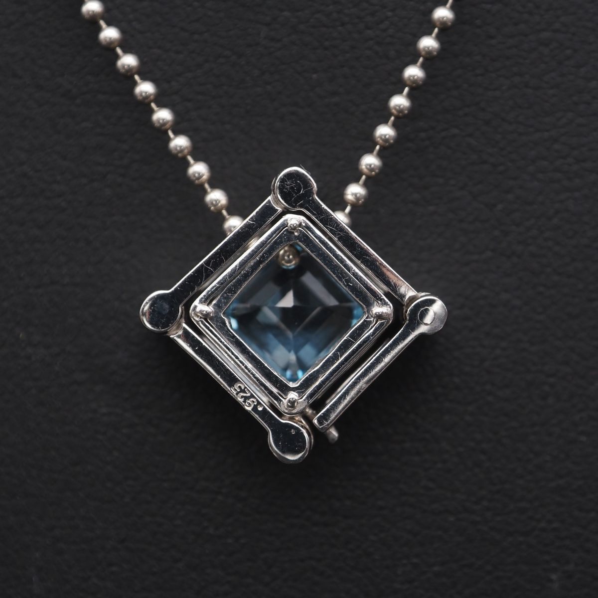 M752 ブルートパーズ ダイヤモンド 925刻印 ペンダント トップ