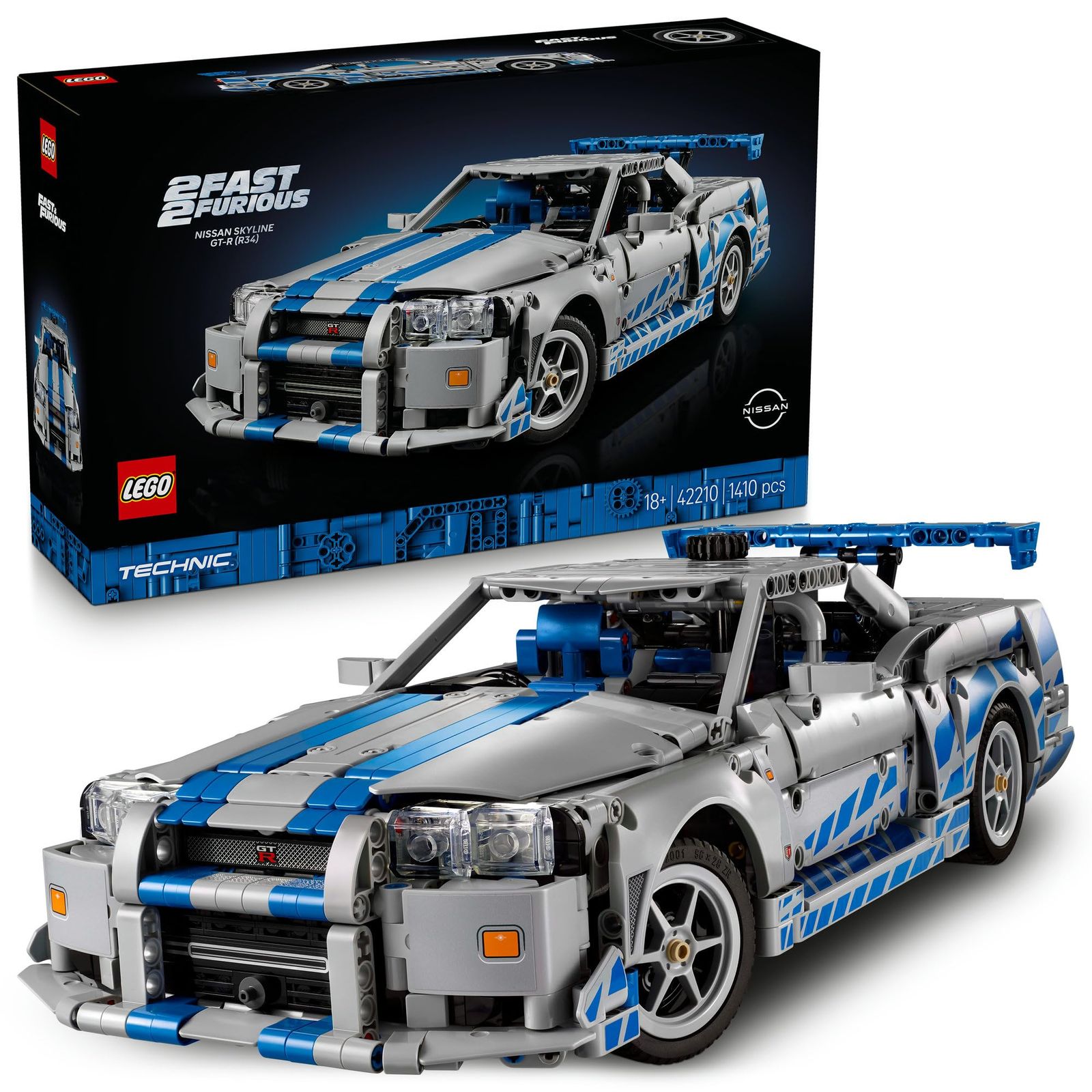レゴ LEGO テクニック ワイルド スピード 日産スカイラインGT-R R 34 おもちゃ 玩具 プレゼント ブロック 男性 女性 乗り物 車 ミニカー 母 父 42210