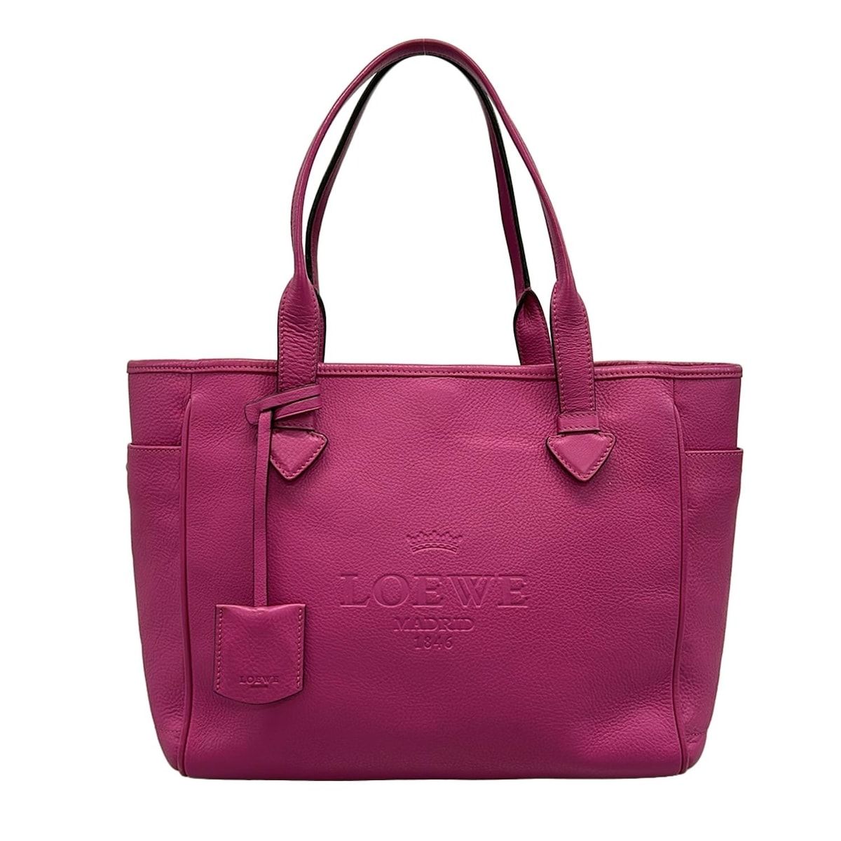 LOEWE(ロエベ) トートバッグ ヘリテージ 377.79.751 ピンク レザー 