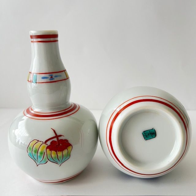 九谷工芸 上品で華やかな徳利セット彩華