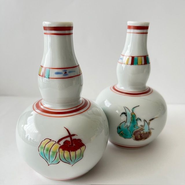 九谷工芸 上品で華やかな徳利セット彩華