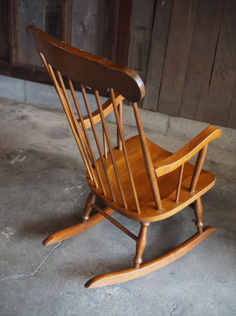 ヴィンテージロッキングチェア 昭和後期 古録展 送料無料 中古 品番