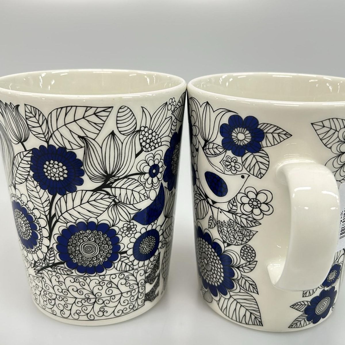 ARABIA(アラビア) マグカップ新品同様 ブルー×白×黒 マグカップセット